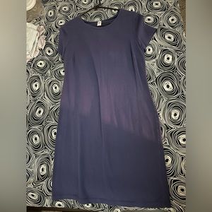 Navy blue T-shirt dress
